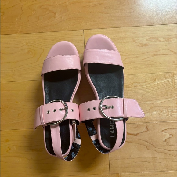 DOLLS KILL pink platform sandals - Picture 3 of 5